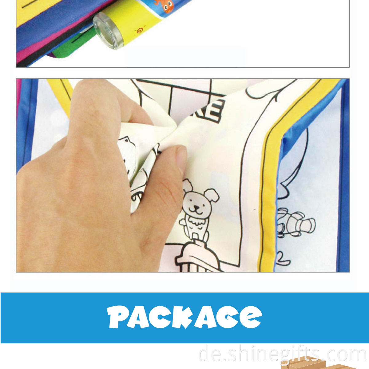 New & Original Education Toys Coloring Painting Cloth Book Kids Magic Drawing Water Book